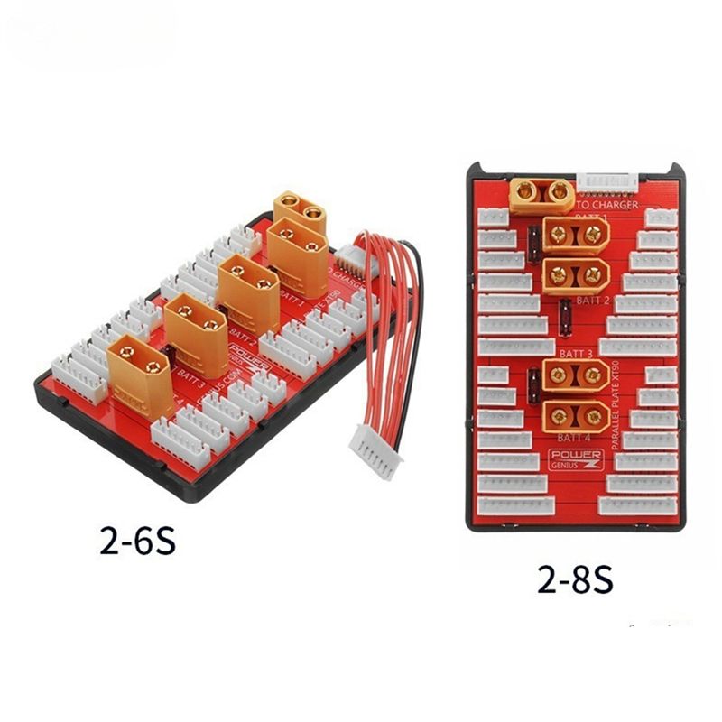 Lipo Parallel Charging Board - لوحة شحن متوازية لبطاريات ABXE-Lipo، مناسبة