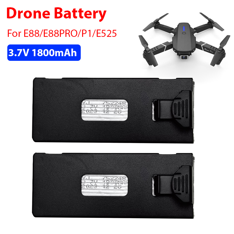 Drone Rc E88 Pro - E88 بطارية 3.7 فولت 1800 مللي