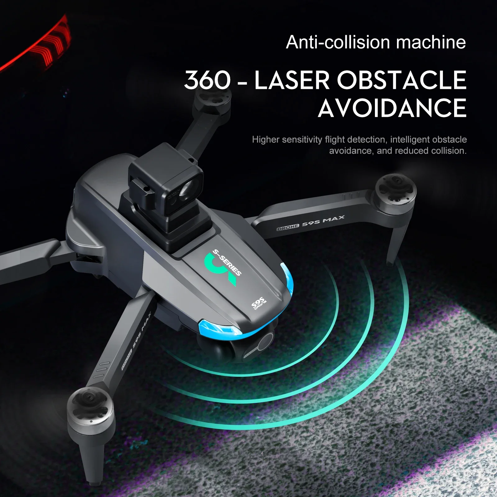 جديد S9S ماكس طائرة صغيرة بدون - مراجعة Rc Drone Uav وسعره