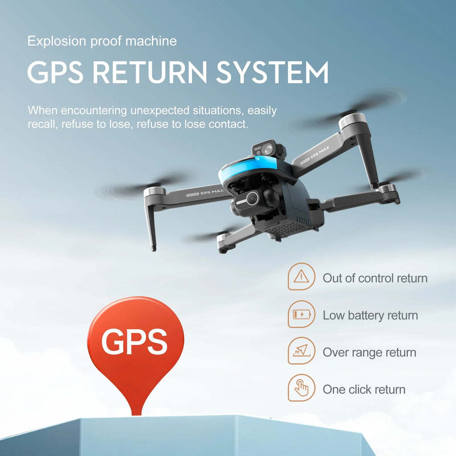 جديد S9S ماكس طائرة صغيرة بدون - مراجعة Rc Drone Uav وسعره
