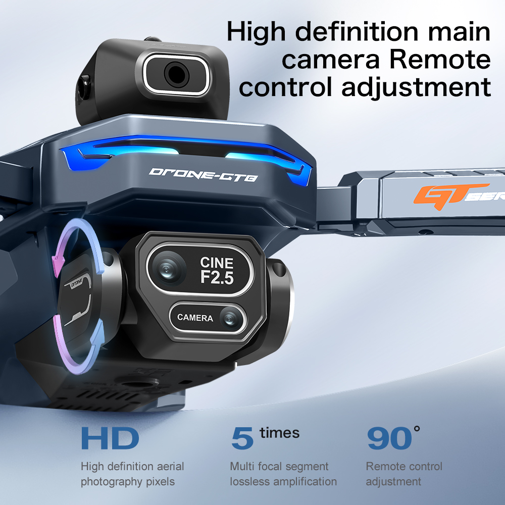 طائرة بدون طيار GT8 HD الجديدة - مراجعة Rc Drone Uav وسعره