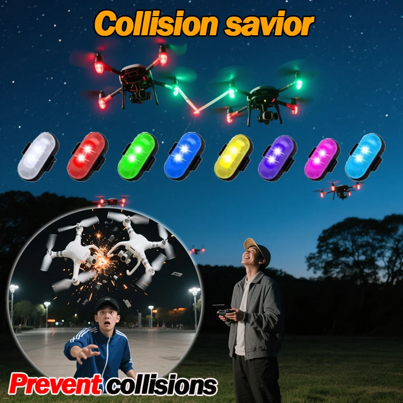 LED الطائرات ستروب أضواء 1-10  - مراجعة Drone Aircraft Jjrc وسعره