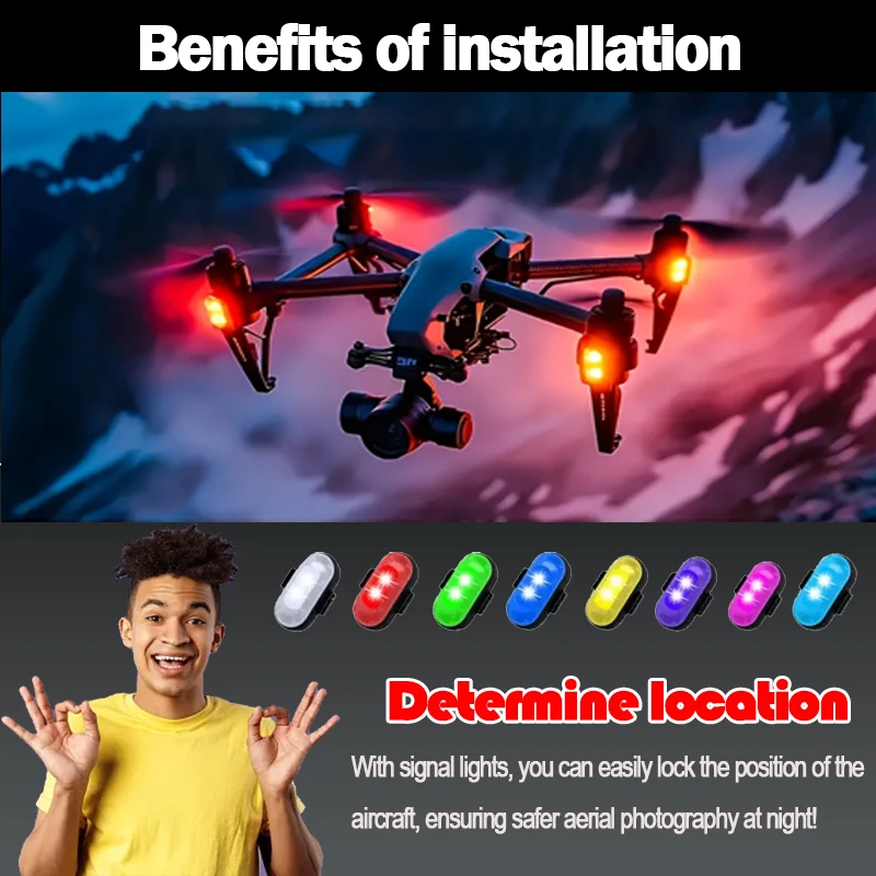 LED الطائرات ستروب أضواء 1-10  - مراجعة Drone Aircraft Jjrc وسعره