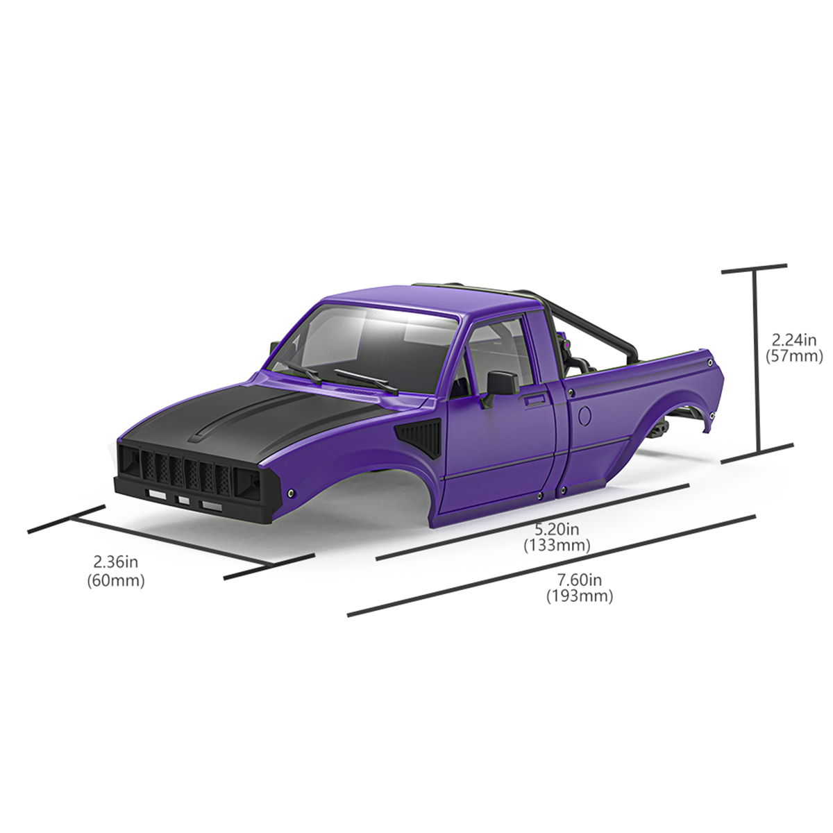 هيكل صلب لسيارة بيك أب IR60-24 - مراجعة Rc Car Body Shell وسعره