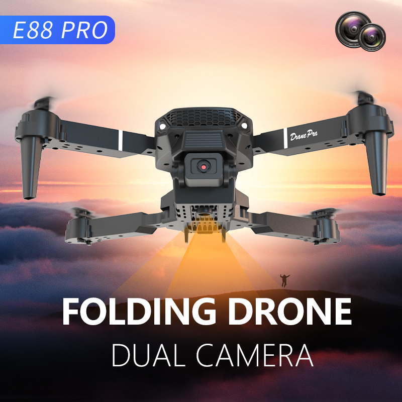 طائرة بدون طيار E88 Pro صغيرة  - مراجعة Drone Rc E88 Pro وسعره
